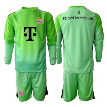 Billige Fotballdrakt Bayern Munich Keeper Replika Hjemmedraktsett Barn 2025-26 Langermet (med bukser)